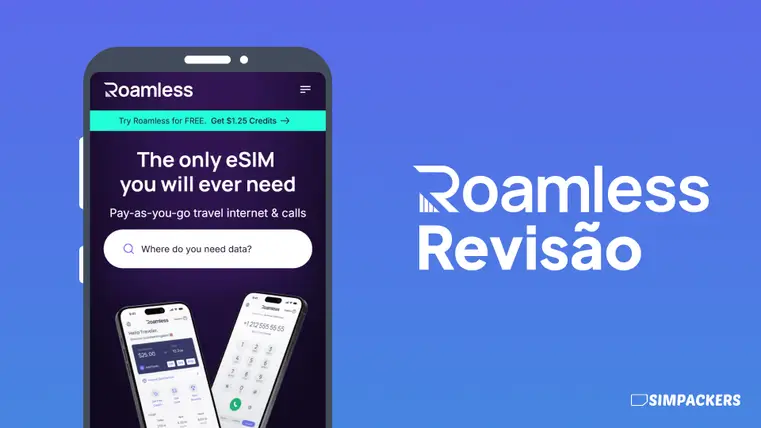 Revisão do serviço de eSIM Roamless