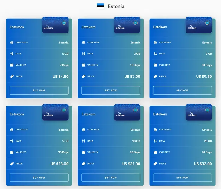 Airalo estonia esim