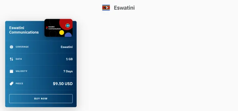 Airalo svazijsko esim