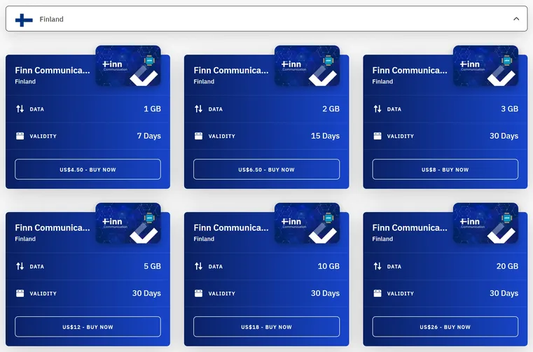 Airalo finland esim