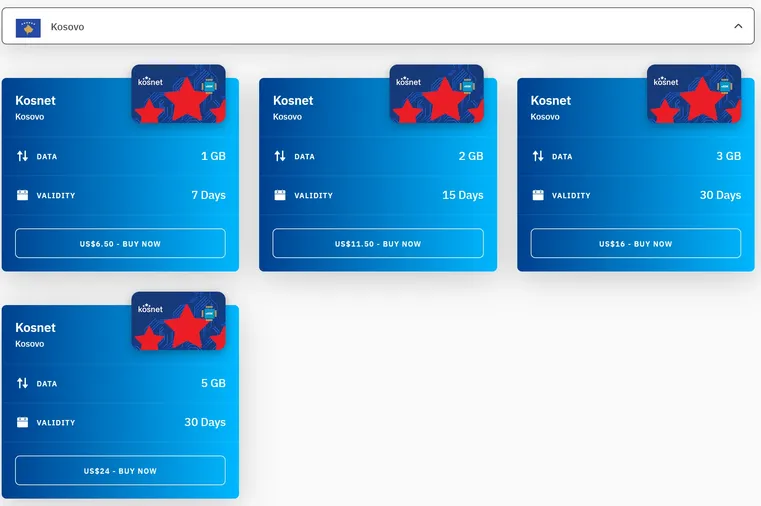 Airalo kosovo esim