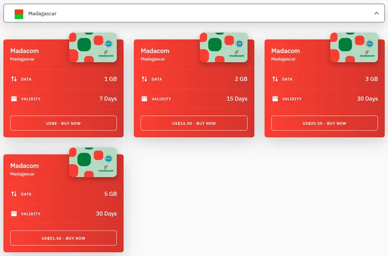 Airalo madagascar esim