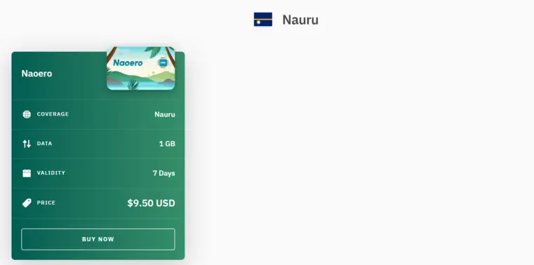 Airalo nauru esim