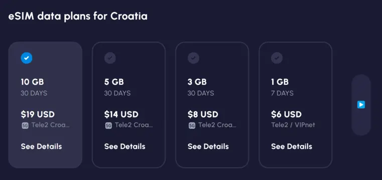 nomad chorvatsko esim