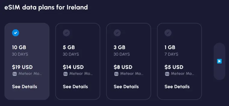 nomad Irland esim