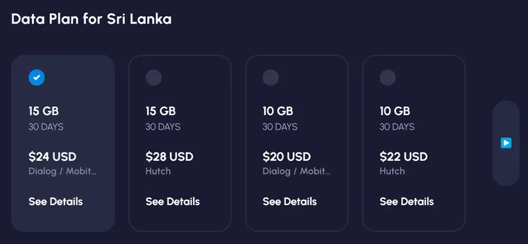 nomad sri-lanka esim