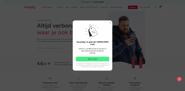 holafly kortingscode