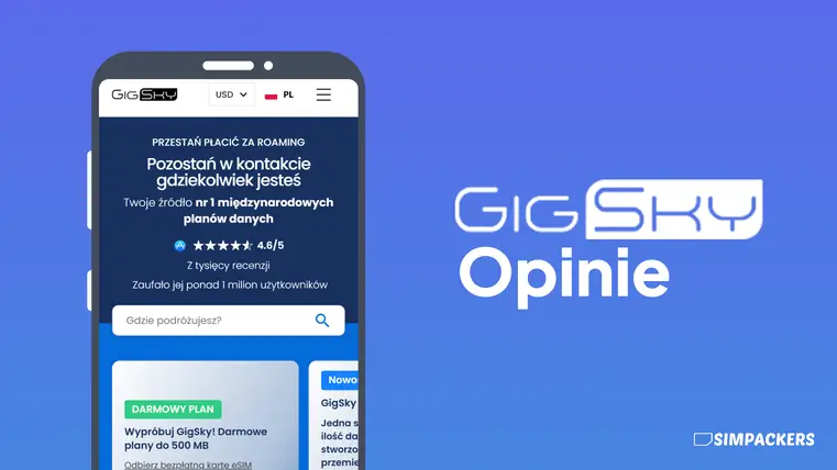 Recenzja GigSky eSIM